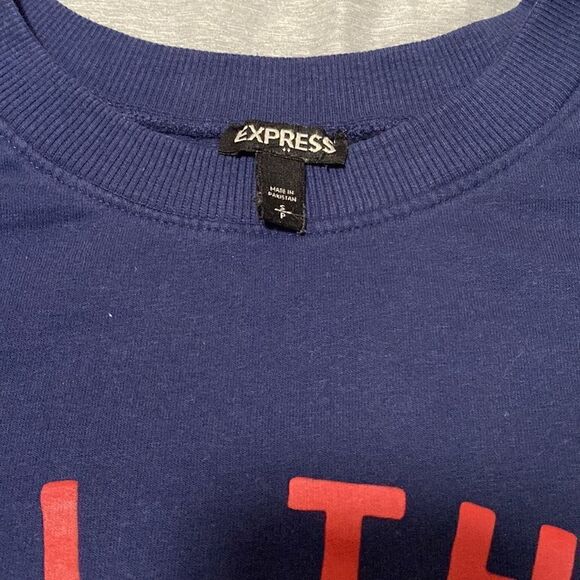 Express All The Vibes Crewneck Sweatshirt Size Small - Picture 4 of 8